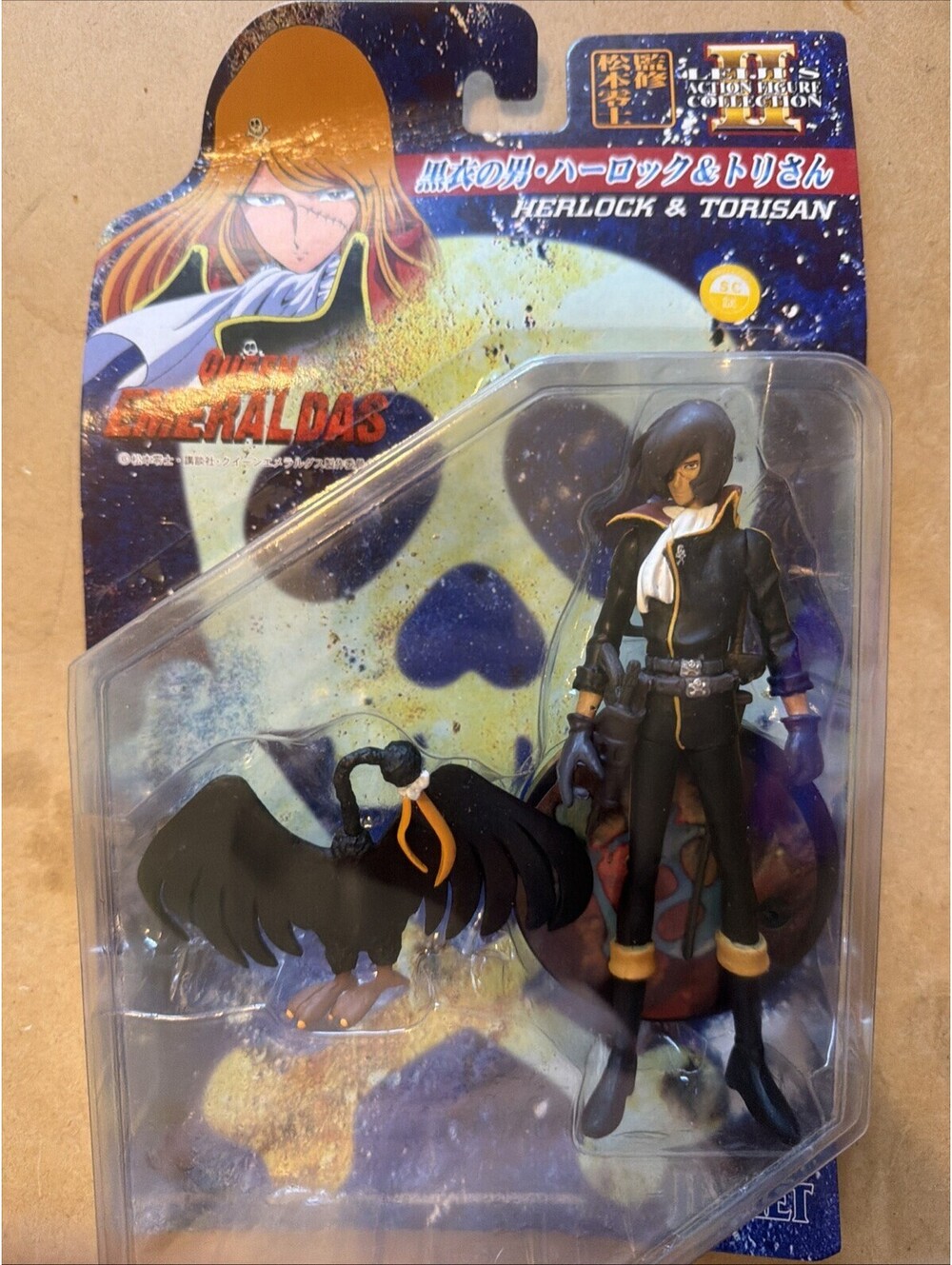 NOS Leiji Matsumoto Collection Jesnet 1998 Emeraldas & Tochiro Figure set Japan